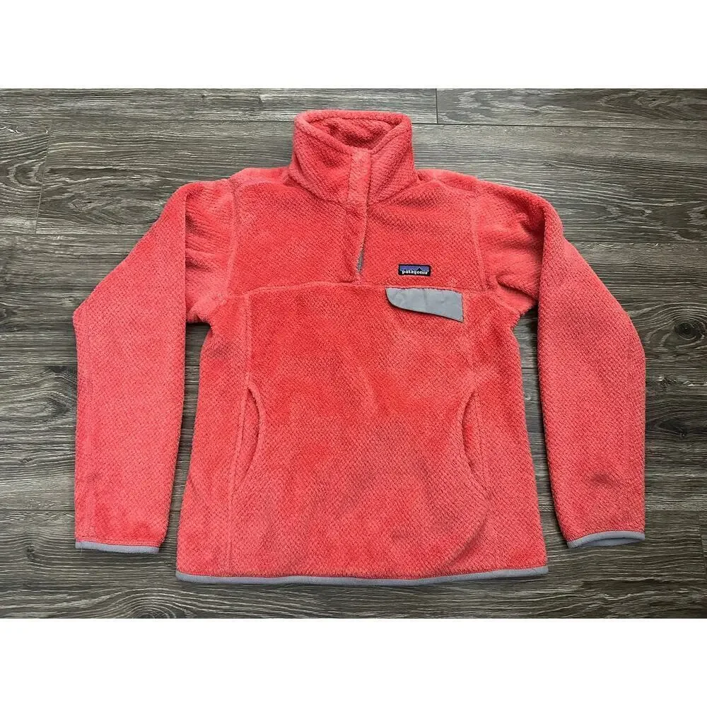 Patagonia Womens Re-Tool Snap-T Fleece Dragon Fruit - Pickled Ginger X-Dye Small